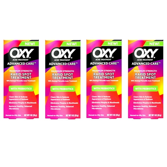 4 Pack - Oxy Maximum Action Spot Treatment, 1 oz Each