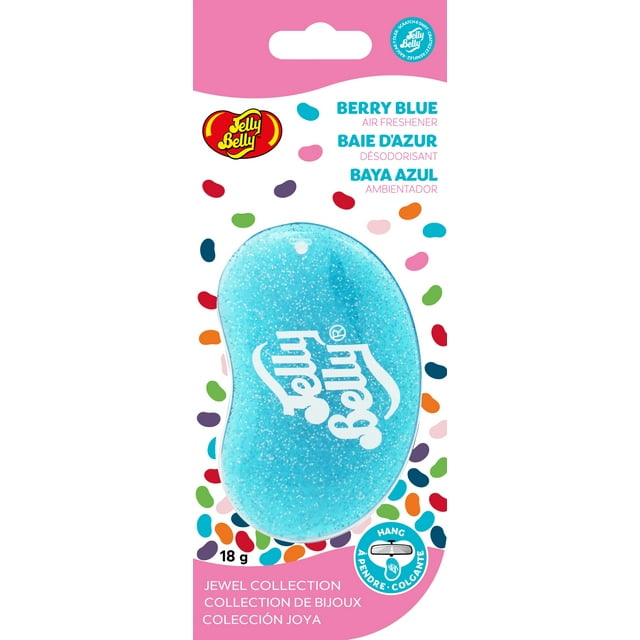 Jelly Belly 3D Hanging Jewel Air Freshener - Berry Blue