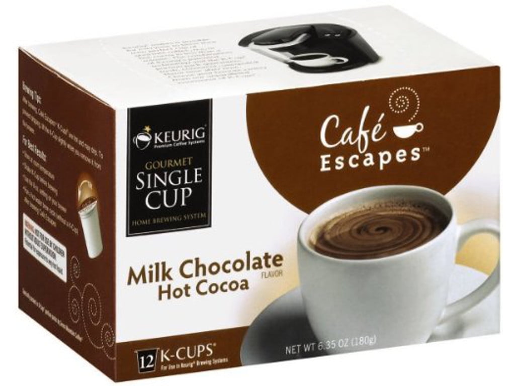 Cafe Escapes Milk Chocolate Hot Cocoa K-Cups, 6.35 OZ (Pack of 6) by Cafe Escapes