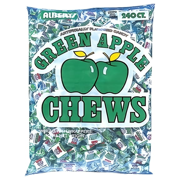 Alberts Bag Fruit Chews Apple 18/240ct