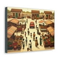 thumbnail image 2 of African Marketplace, African Inspired Canvas, Home Decor, Wall Decoration, 2 of 4