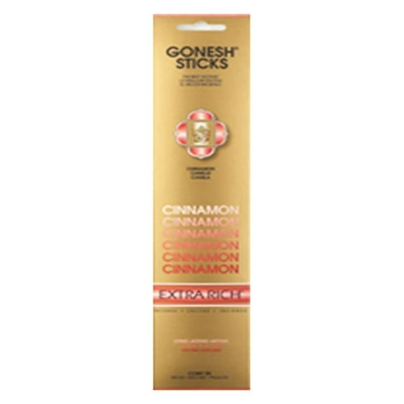 Gonesh (20 Sticks In 1 Pack) Incense Extra Rich- Cinnamon (Pack of 3)