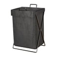 thumbnail image 2 of Tnarru Foldable Laundry Basket Foldable Cloth Basket Storage Bag Laundry Hamper Dirty Laundry Basket for Dormitory Laundry Room Home , Black, with lid, 2 of 8