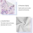 thumbnail image 3 of Dreamtimes Bath Towel Sets for Bathroom Hand Towels Fingertip Towels Vintage Purple Rose Flower 3 Piece Decorative Soft Cotton Absorbent, 3 of 6