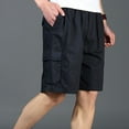 thumbnail image 3 of Akafmk Summer Cargo Shorts for Men Casual Work Shorts Relaxed Loose Fitting Outdoor Hiking Fishing Shorts with Multi Pockets, Sizes XL-6XL, 3 of 4