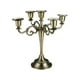 thumbnail image 3 of Candelabro de 5 brazos, candelabro , candelabro de Metal Vintage decorativo para boda, candelabro de pilar para decoración de comedor Dorado, 3 of 9
