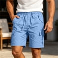 thumbnail image 5 of Zeliretfy Mens Shorts Cargo Shorts Classic Loose Casual Wear With Pockets And Denim Shorts Hip Hop Cropped Jeans Work Shorts with Cargo Pockets Authentics Classic Relaxed Fit Five Pocket Cargo Short, 5 of 8