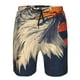 thumbnail image 3 of Fotbe American Bald Eagle A Trajes de Baño Estampados para Hombre, Shorts de Verano de Secado Rápido, Ropa de Playa, Bañadores-Small, 3 of 6