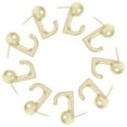thumbnail image 2 of SHISUYAN Golden Zinc Alloy Push Pin Hooks for Storage Use 20 Pieces Small Size, 2 of 9