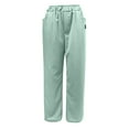 thumbnail image 6 of Resicozy Mokaloha Mens Pants,Mokaloha Pant,Men's Casual Fabric Embroidered Drawstring Loose Fit Elastic Waist Pocket Trousers Light Green 4XL, 6 of 6