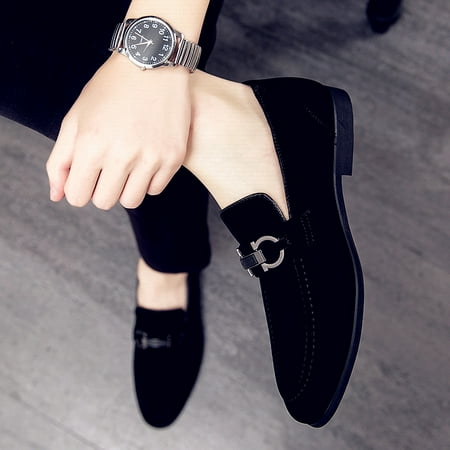 

Men‘s Bit Loafer Shoes Casual Stitching Slip On Dress Shoes For Wedding Party Men‘s Footwear