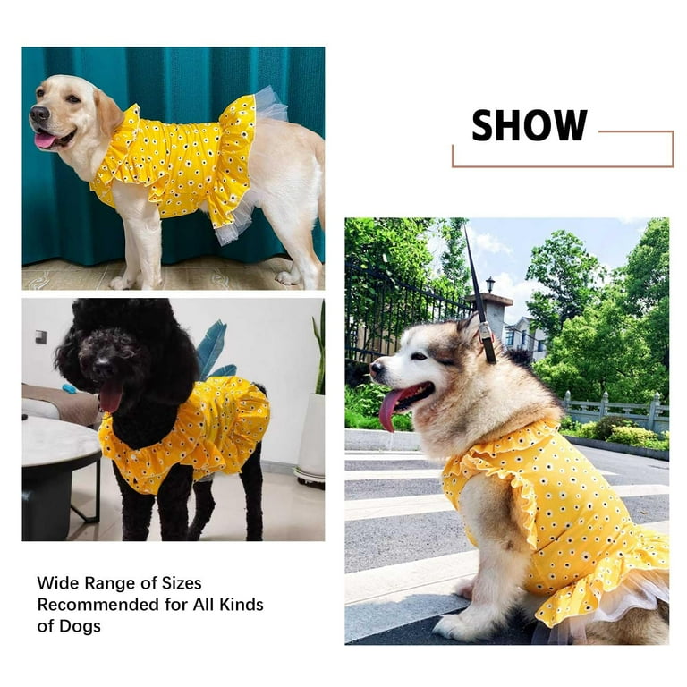 large dog birthday dress Pawpatu Hot Pink Birthday Cupcake Polka Dot Dress for Pets– Popatu main image 1