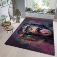 thumbnail image 3 of Monkey Rug & Home Decor-Cool Gorilla Black Area Rugs-Animal Monkey Rug Carpet Durable & Non-Slip Modern Rugs for Living Room Bedroom Man Cave Decorative-V69MP, 3 of 7