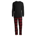 thumbnail image 6 of Hanes Men's and Big Men's Xtemp Crewneck and Cozy Microfleece Pants Pajama Set, 2-Piece, Sizes S-5XL, 6 of 7