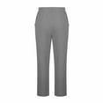 thumbnail image 5 of RongHuan Men's Big and Tall Linen Pants Elastic Waist Wide Leg Athletic Pants Lightweight Outdoor Beach Pants Casual Vacation Jogger Sweatpants, 5 of 6