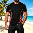 thumbnail image 5 of JTSRKL Mens Quick Dry Shirts Printed Crewneck Short Sleeve Breathable Lightweight Tees Summer Gym Training Big Size Active Sport Tops, 5 of 9
