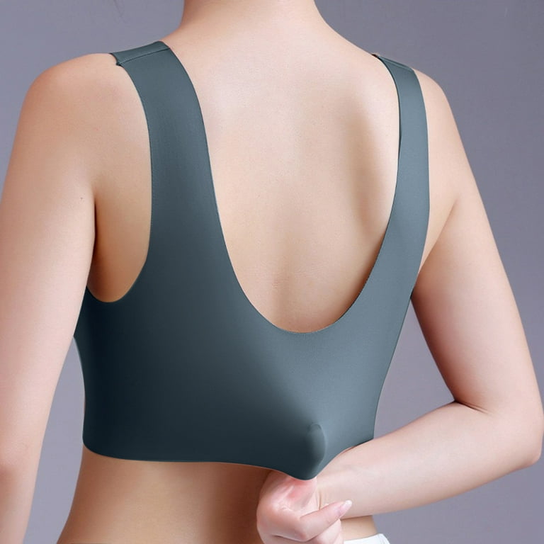 Womens Bras Full Cup Plus Size Wireless Sports Lace Vest Bras for Women 