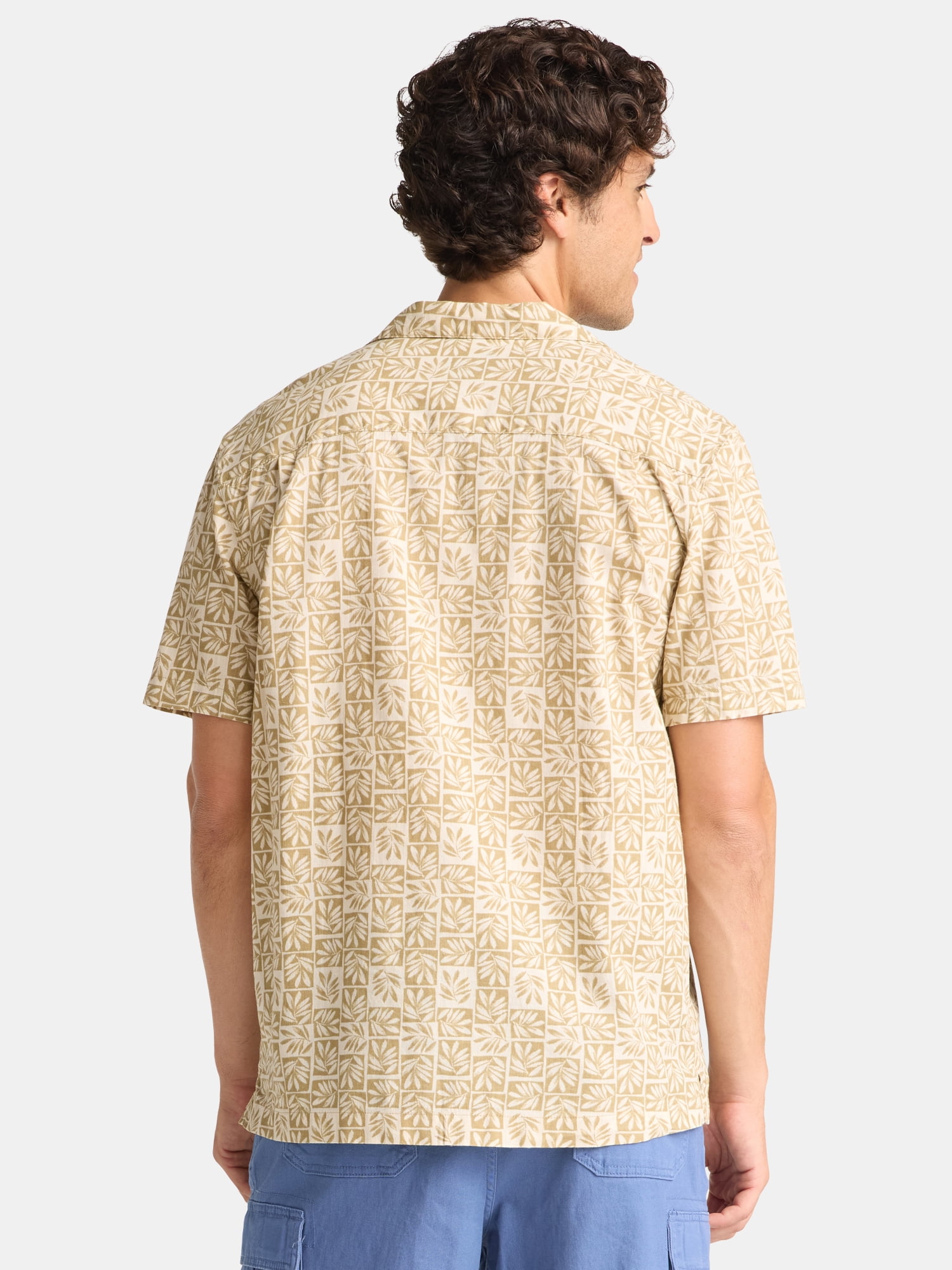 George Men's Linen-Blend Shirt, Sizes S-3XL