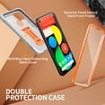 thumbnail image 2 of FITO For Google Pixel 5 Case, Phone Case with Screen Protector and Kickstand (Orange), 2 of 7