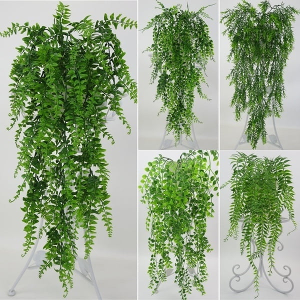 Artificial Leaves Plants Persian Rattan Fake Vine Wall Hanging Home Garden Decor 
