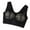 Black, variant on Lolmot Women's Thin Vest Type Seamless Bra Sleep Sports Leisure Back Underwear Gathering Side Breast Bra Lace Plus Size Full Coverage Wireless Bra