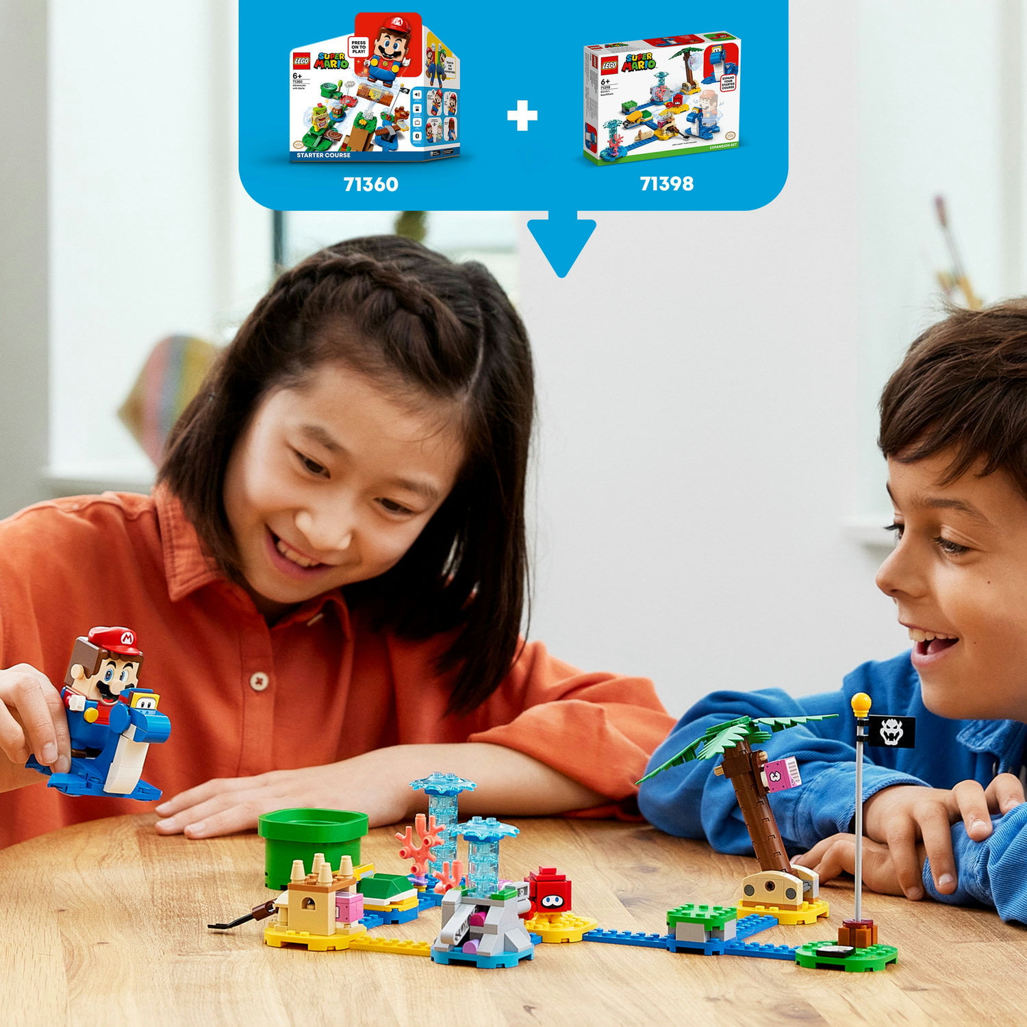 229 Pieces LEGO Super Mario Dorrie’s Beachfront Expansion Set 71398 Building Kit; Collectible Toy for Kids Aged 6 and up 