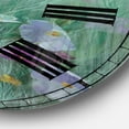thumbnail image 3 of Flower field' Floral Farmhouse Oversized Metal Clock, 3 of 3