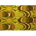 thumbnail image 1 of Ahgly Company Machine Washable Indoor Rectangle Abstract Yellow Modern Area Rugs, 8' x 12', 1 of 4