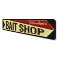 thumbnail image 4 of Bait Shop Arrow Novelty Sign, Metal Wall Decor - 4x18 inches, 4 of 4