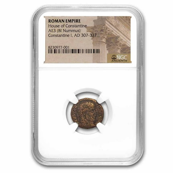 Roman Empire BI Nummus Constantine I 307-337 NGC (Random Coin)