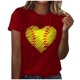 thumbnail image 1 of Blusa informal de manga corta con cuello redondo y estampado suelto de verano para mujer con estilo OAVQHLG3B Store  lin121212, 1 of 4