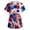 A001-Sky Blue, variant on Plus Size Scrubs for Women Working Uniform Lightweight Short Sleeve Pocketed Nurse Scrubs Cute Character Cartoon Print Comfy Funny Working Tshirts