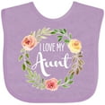 thumbnail image 3 of Inktastic I Love My Aunt- Flower Circle Boys or Girls Baby Bib, 3 of 4