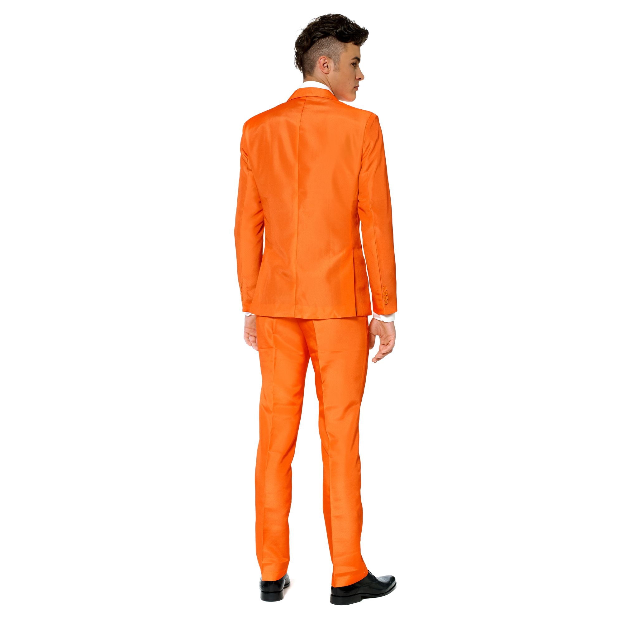 Suitmeister Solid Orange Suit Tie Adult 