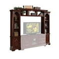thumbnail image 3 of Acme Furniture Hercules Entertainment Center with Shelf Bridge and 2 Side Piers, Cherry Finish, 3 of 5