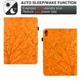 thumbnail image 4 of SaniMore Case for iPad 10th Generation 10.9" 2022, PU leather Skin Embossed Tree with Auto Sleep/Wake Pen Holder Card Slots Anti-slip Strip Flip Folio Wallet Business Cover, Khaki, 4 of 6