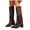 Brown, variant on Women's Fringe Cowgirl Boots Tassel Western Cowboy Knee High Boot Suede Wide Calf Pull on Country Concert Outfits Black 7