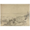 thumbnail image 3 of David Roberts 14x12 Black Modern Framed Museum Art Print Titled - Constantinople, 3 of 5