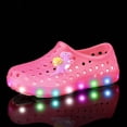 thumbnail image 3 of BOOMNY Girl's Clog Sandals Closed Toe Light Up Flat Garden Sandals for Kids Cute Butterfly Casual Summer Shoes, 3 of 3