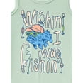 thumbnail image 2 of Wonder Nation Boys Wishing I Was Fishin Graphic Tank Top, Sizes 4-18 & Husky, 2 of 3