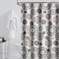 thumbnail image 2 of CHAO Cortina de Ducha Bohemia con Ganchos, Cortinas de Ducha de 180x200 cm, Cortina de baño antimoho, Tela de poliéster Lavable Impermeable, 2 of 5