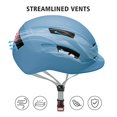 thumbnail image 3 of Adult Urban Bike Helmet - Adjustable Fit System & Integrated Taillight for Men Women, 3 of 5