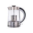 thumbnail image 2 of Hamilton Beach 1.7 Liter Electric Glass Kettle With Tea Steeper - Clear / Silver, 2 of 8