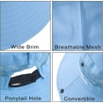 thumbnail image 3 of Kids Sun Protection Bucket Hat, Adjustable Wide Brim UPF 50+ Protection Hat, Quick-Drying Beach Cap for Fishing Blue, 3 of 6