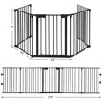thumbnail image 3 of Pemberly Row Barrière de Sécurité en Acier pour Cheminée, Finition Noire, 3 of 11
