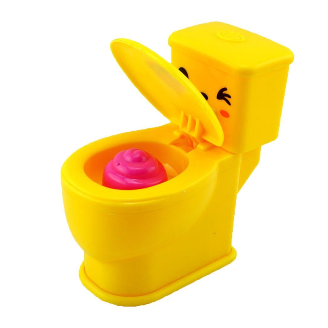 Kids Cartoon Plastic Mini Spray Water Toilet Toys Funny Trick Toy Baby
