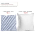 thumbnail image 3 of Nestl Velvet Throw Pillow Covers Solid Square Soft Decorative Pillow Cover for Sofa, 26" x 26", Ice Blue, Pack of 4, 3 of 8