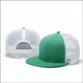 thumbnail image 3 of Men楹搒 Baseball Cap Trucker Adjustable Snapback Flat Hat Plain Mesh, 3 of 3