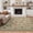 Light Taupe, variant on GENIMO 8'x10' Area Rug, Machine Washable Playful Animal Floral Rug with Non Slip Backing for Kids Room, Nursery, Playroom, Black