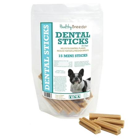 UPC: 0192959021967 | Healthy Breeds French Bulldog Dental Sticks Minis 15 Count